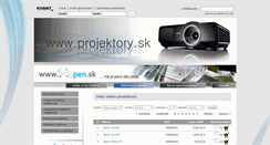 Desktop Screenshot of obchod.projektory.sk