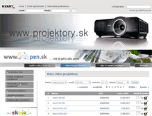 Tablet Screenshot of obchod.projektory.sk